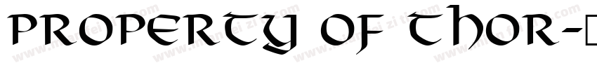 Property of Thor字体转换